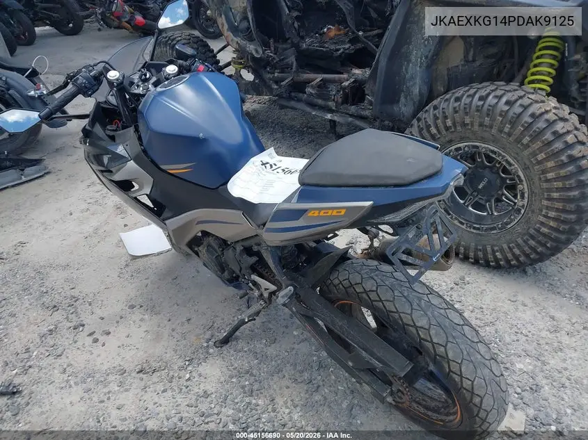 2023 Kawasaki Ex400 VIN: JKAEXKG14PDAK9125 Lot: 45156690