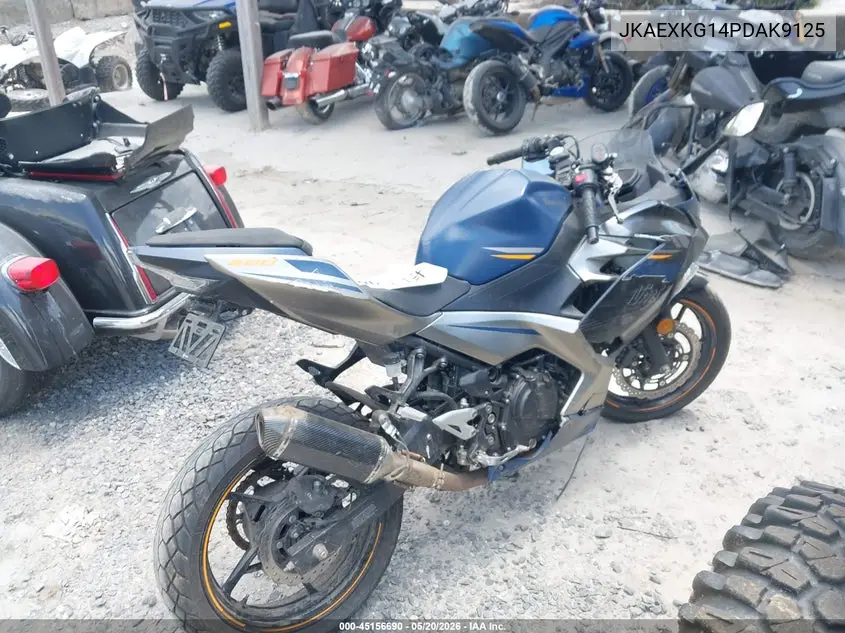 2023 Kawasaki Ex400 VIN: JKAEXKG14PDAK9125 Lot: 45156690