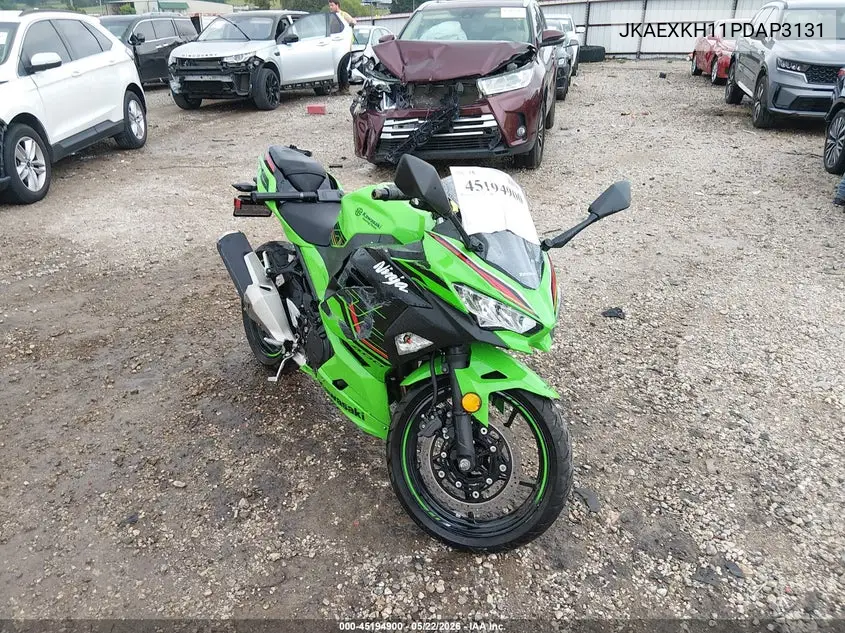 2023 Kawasaki Ex400 VIN: JKAEXKH11PDAP3131 Lot: 45194900