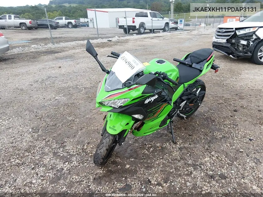 2023 Kawasaki Ex400 VIN: JKAEXKH11PDAP3131 Lot: 45194900