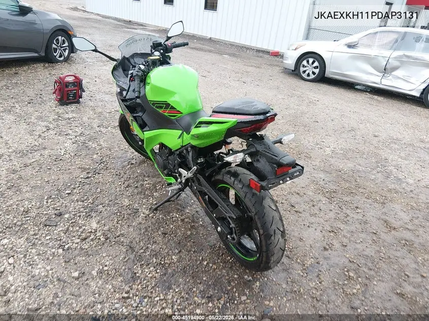 2023 Kawasaki Ex400 VIN: JKAEXKH11PDAP3131 Lot: 45194900