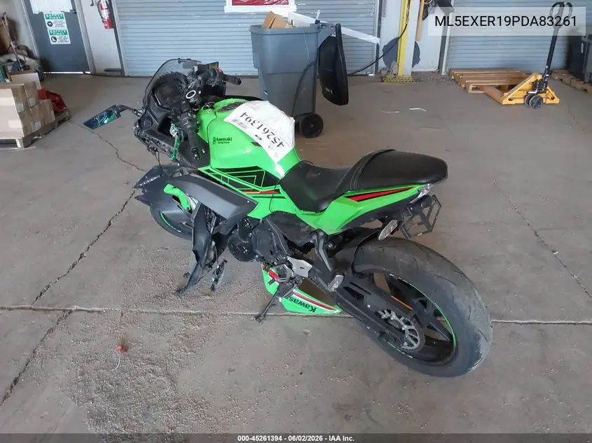 2023 Kawasaki Ex650 R VIN: ML5EXER19PDA83261 Lot: 45261394