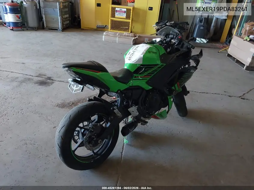 2023 Kawasaki Ex650 R VIN: ML5EXER19PDA83261 Lot: 45261394