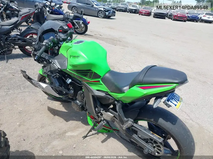 2023 Kawasaki Ex650 R VIN: ML5EXER14PDA89548 Lot: 45304297