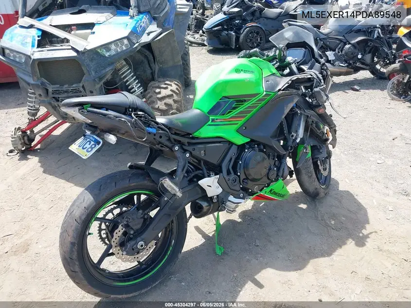 2023 Kawasaki Ex650 R VIN: ML5EXER14PDA89548 Lot: 45304297