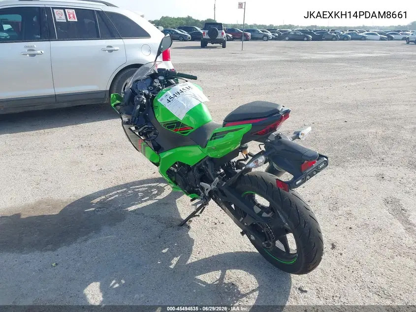 2023 Kawasaki Ex400 VIN: JKAEXKH14PDAM8661 Lot: 45494535