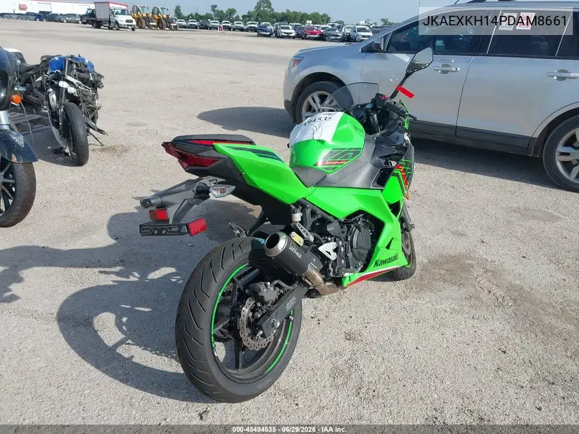 2023 Kawasaki Ex400 VIN: JKAEXKH14PDAM8661 Lot: 45494535