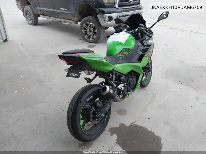 2023 Kawasaki Ex400 VIN: JKAEXKH10PDAM6759 Lot: 45508015