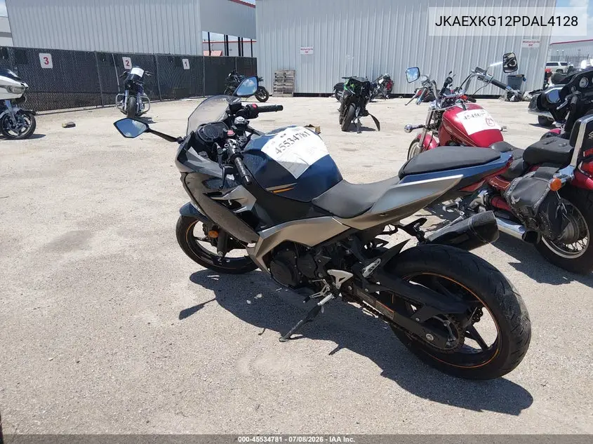 2023 Kawasaki Ex400 VIN: JKAEXKG12PDAL4128 Lot: 45534781
