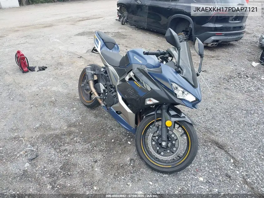 2023 Kawasaki Ex400 VIN: JKAEXKH17PDAP7121 Lot: 45553692