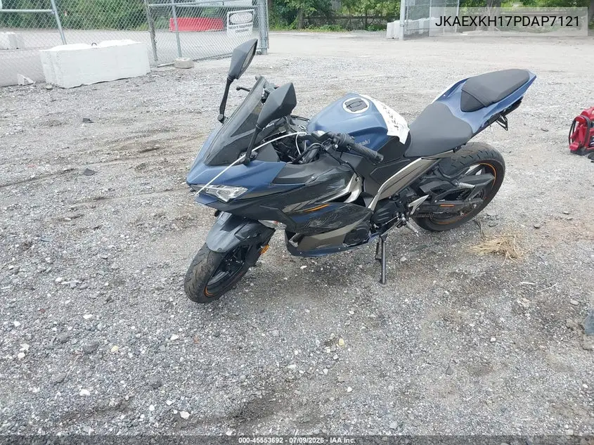 2023 Kawasaki Ex400 VIN: JKAEXKH17PDAP7121 Lot: 45553692