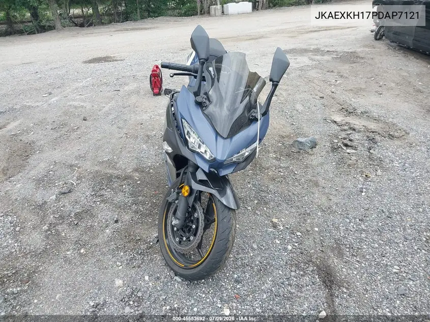 2023 Kawasaki Ex400 VIN: JKAEXKH17PDAP7121 Lot: 45553692