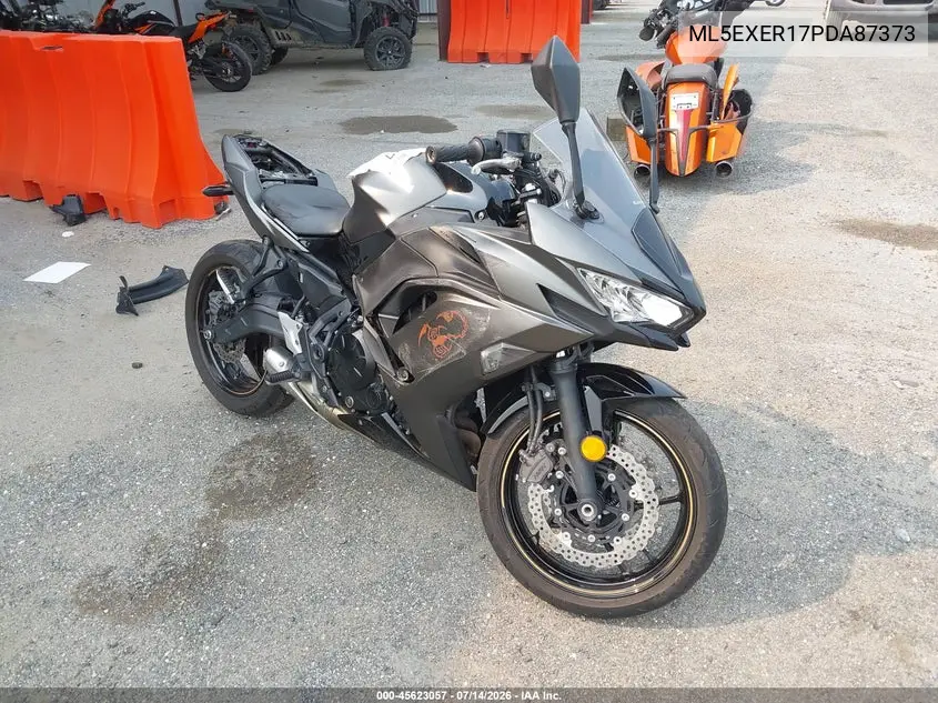 2023 Kawasaki Ex650 R VIN: ML5EXER17PDA87373 Lot: 45623057