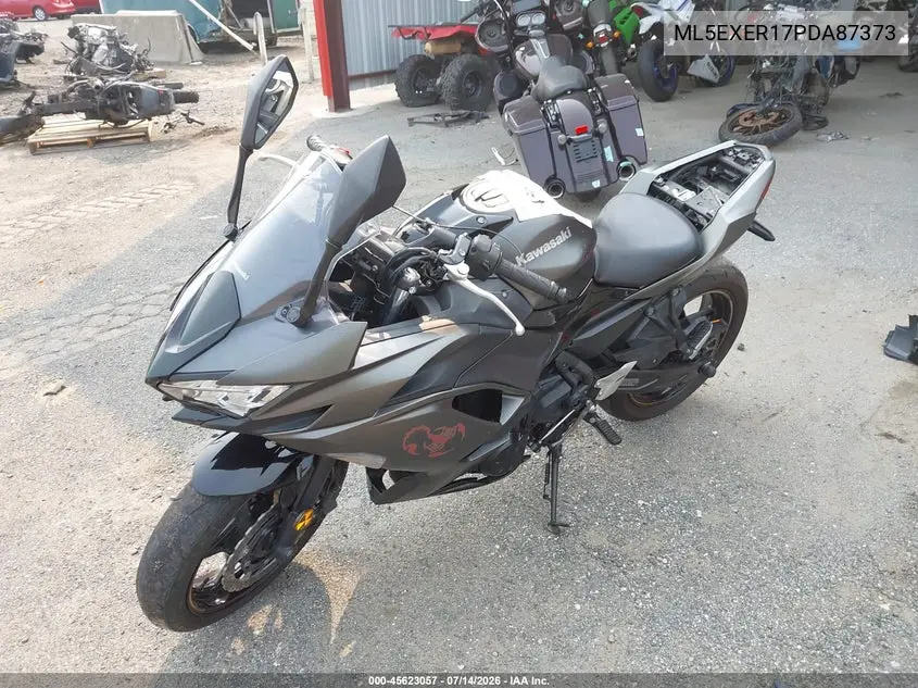 2023 Kawasaki Ex650 R VIN: ML5EXER17PDA87373 Lot: 45623057