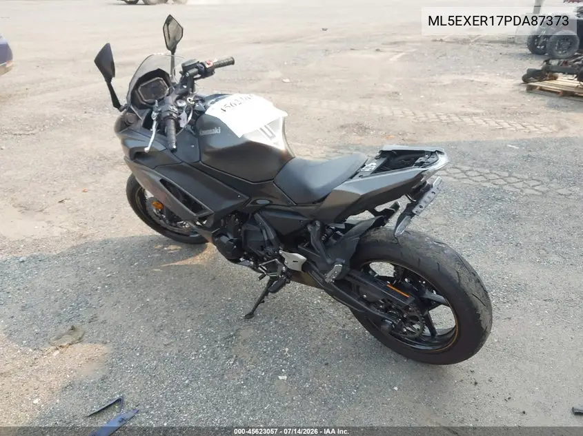 2023 Kawasaki Ex650 R VIN: ML5EXER17PDA87373 Lot: 45623057