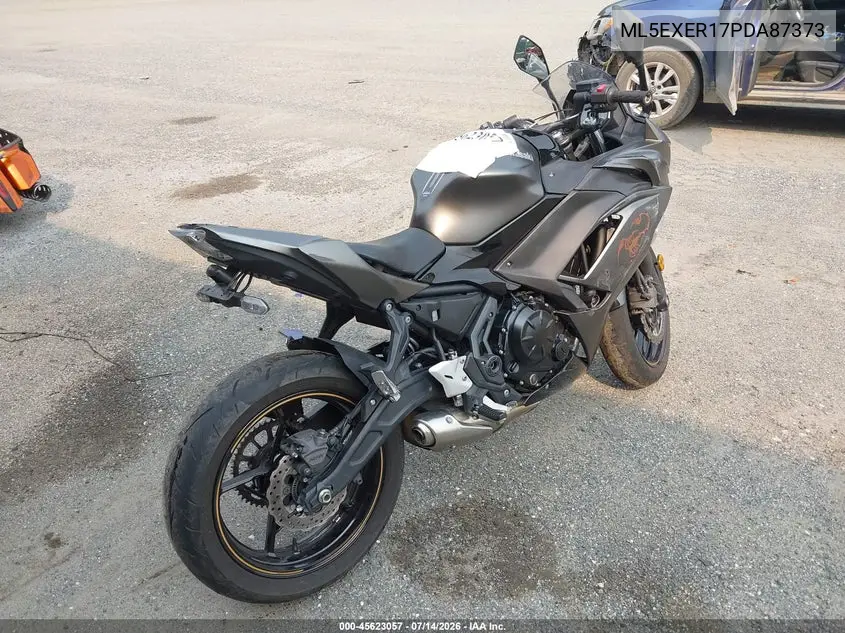 2023 Kawasaki Ex650 R VIN: ML5EXER17PDA87373 Lot: 45623057