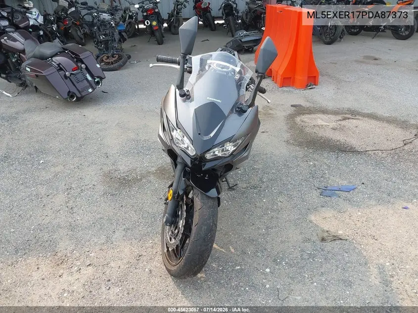 2023 Kawasaki Ex650 R VIN: ML5EXER17PDA87373 Lot: 45623057