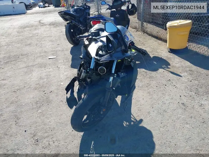 2024 Kawasaki Ex650 P VIN: ML5EXEP10RDAC1944 Lot: 42228203