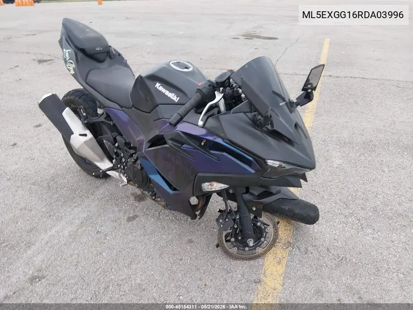 2024 Kawasaki Ex500 VIN: ML5EXGG16RDA03996 Lot: 45154311