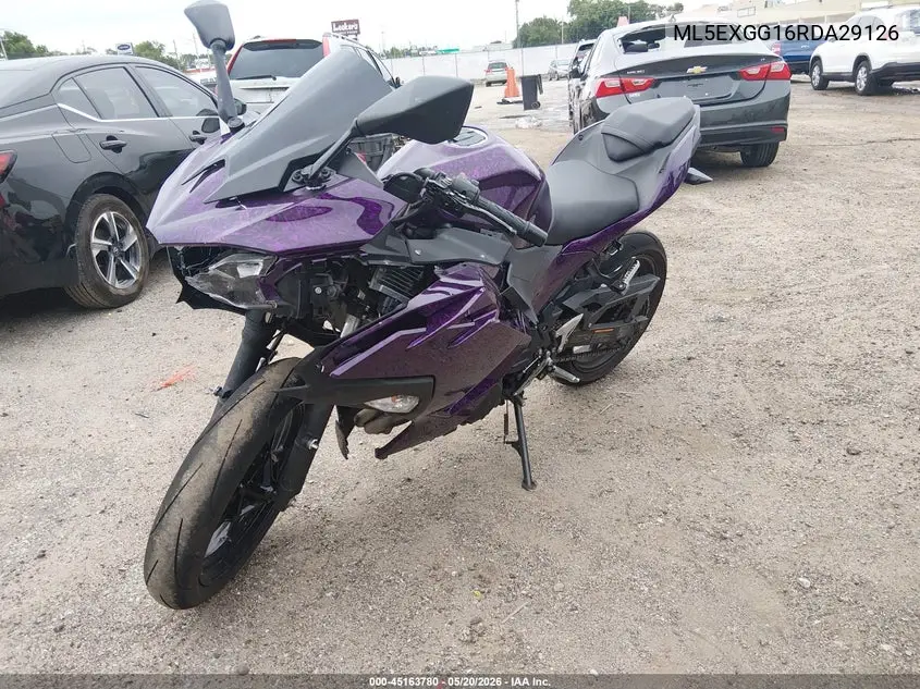 2024 Kawasaki Ex500 VIN: ML5EXGG16RDA29126 Lot: 45163780
