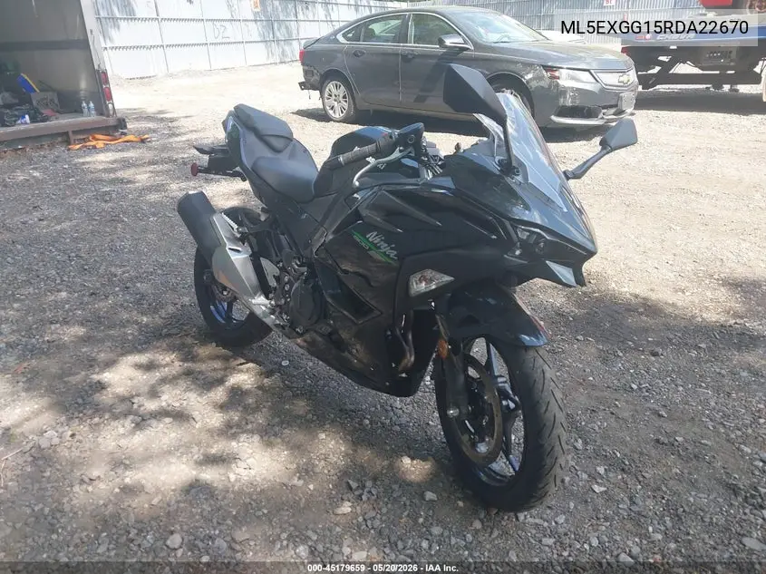2024 Kawasaki Ex500 VIN: ML5EXGG15RDA22670 Lot: 45179659