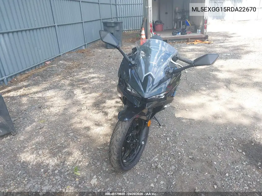 2024 Kawasaki Ex500 VIN: ML5EXGG15RDA22670 Lot: 45179659