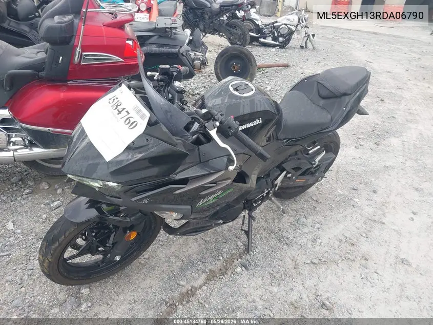 2024 Kawasaki Ex500 H VIN: ML5EXGH13RDA06790 Lot: 45184760