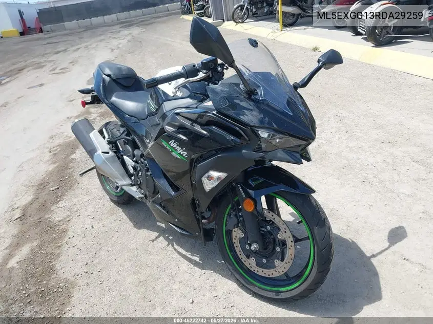 2024 Kawasaki Ex500 VIN: ML5EXGG13RDA29259 Lot: 45222742