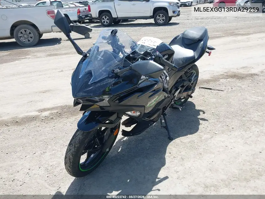 2024 Kawasaki Ex500 VIN: ML5EXGG13RDA29259 Lot: 45222742