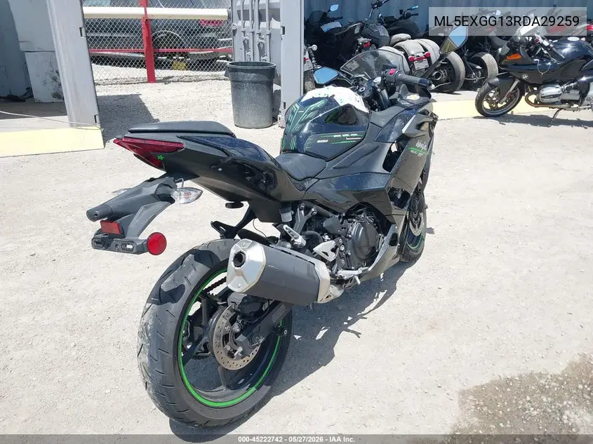 2024 Kawasaki Ex500 VIN: ML5EXGG13RDA29259 Lot: 45222742