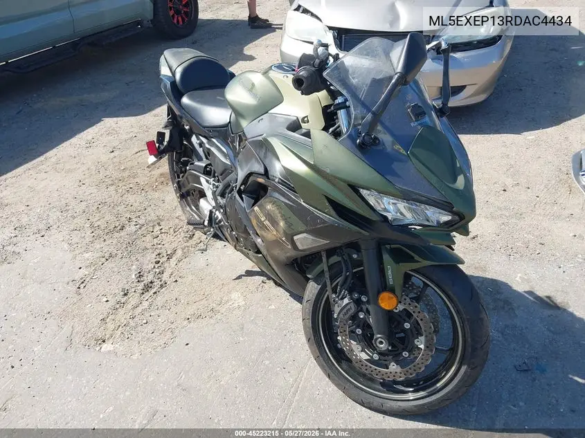 2024 Kawasaki Ex650 P VIN: ML5EXEP13RDAC4434 Lot: 45223215