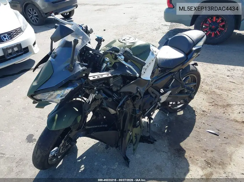 2024 Kawasaki Ex650 P VIN: ML5EXEP13RDAC4434 Lot: 45223215