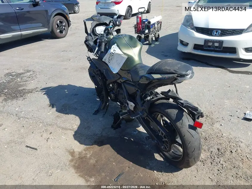 2024 Kawasaki Ex650 P VIN: ML5EXEP13RDAC4434 Lot: 45223215