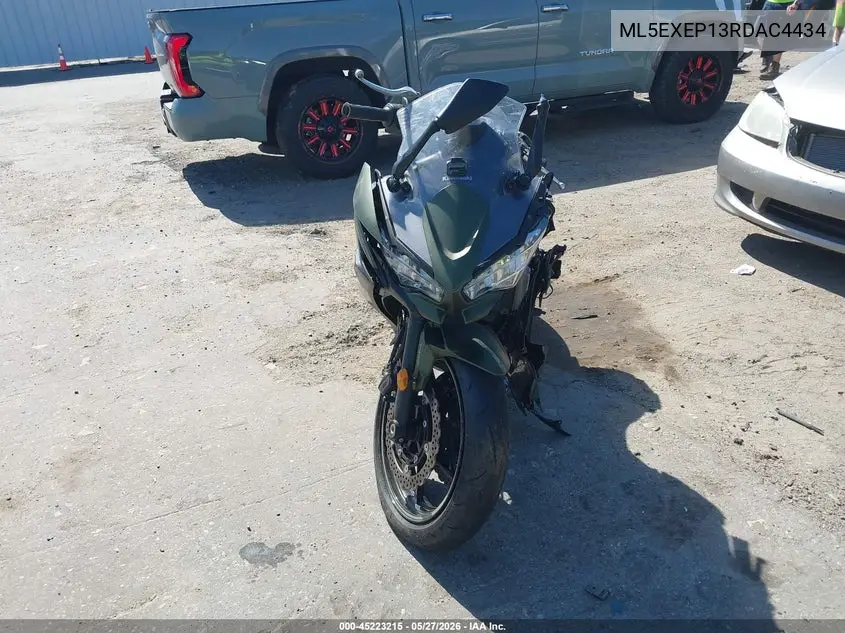 2024 Kawasaki Ex650 P VIN: ML5EXEP13RDAC4434 Lot: 45223215