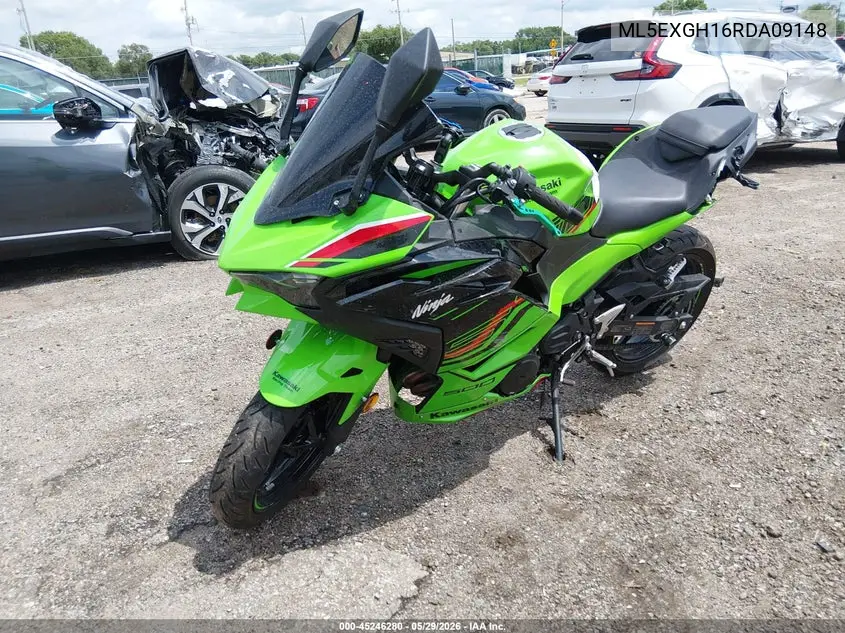 2024 Kawasaki Ex500 H VIN: ML5EXGH16RDA09148 Lot: 45246280