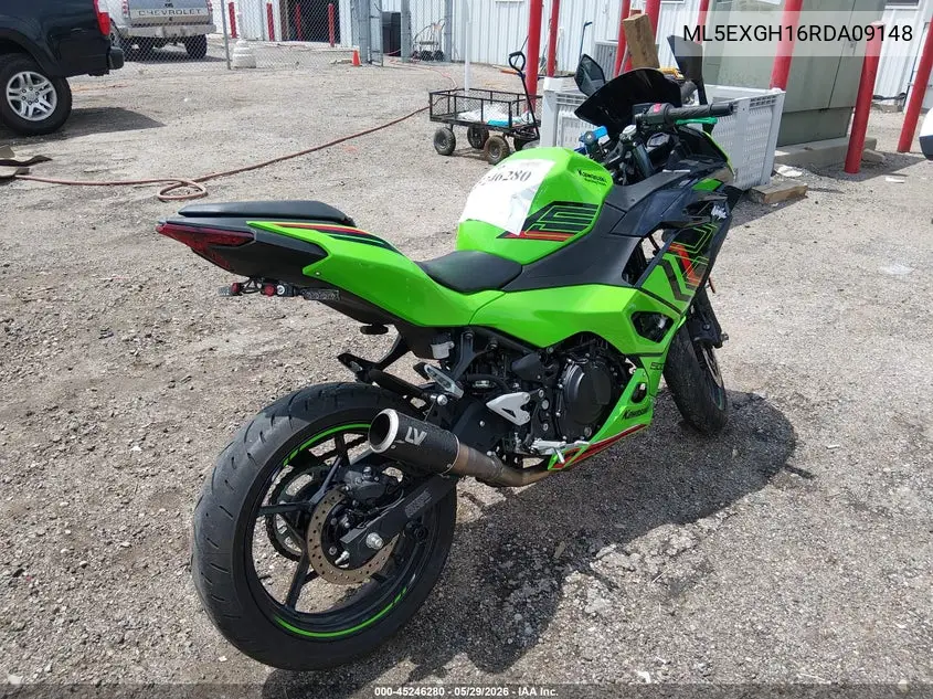 2024 Kawasaki Ex500 H VIN: ML5EXGH16RDA09148 Lot: 45246280