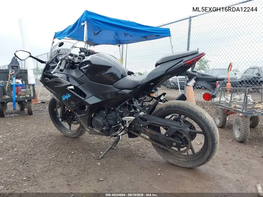2024 Kawasaki Ex500 H VIN: ML5EXGH16RDA12244 Lot: 45334694