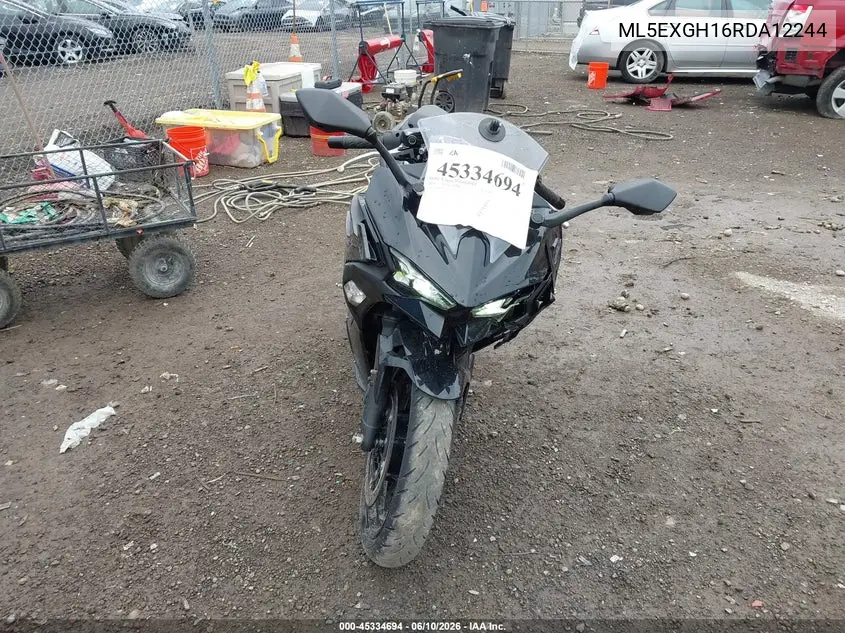 2024 Kawasaki Ex500 H VIN: ML5EXGH16RDA12244 Lot: 45334694