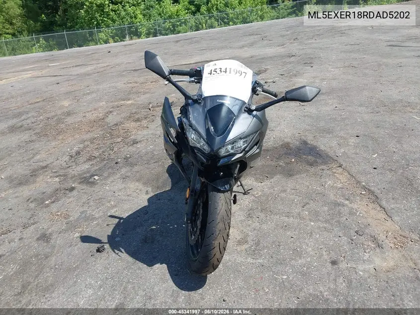 2024 Kawasaki Ex650 R VIN: ML5EXER18RDAD5202 Lot: 45341997