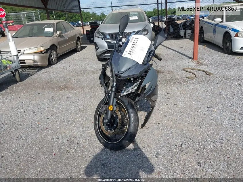 2024 Kawasaki Ex650 P VIN: ML5EXEP14RDAC6869 Lot: 45363221