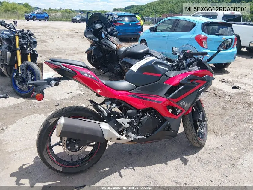 2024 Kawasaki Ex500 VIN: ML5EXGG12RDA30001 Lot: 45368920