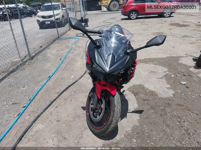 2024 Kawasaki Ex500 VIN: ML5EXGG12RDA30001 Lot: 45368920