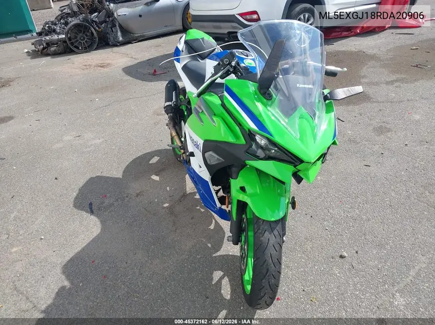2024 Kawasaki Ex500 A/B VIN: ML5EXGJ18RDA20906 Lot: 45372162