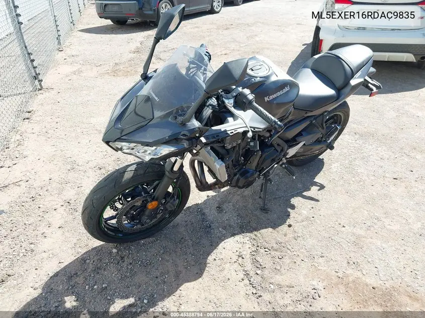 2024 Kawasaki Ex650 R VIN: ML5EXER16RDAC9835 Lot: 45388794