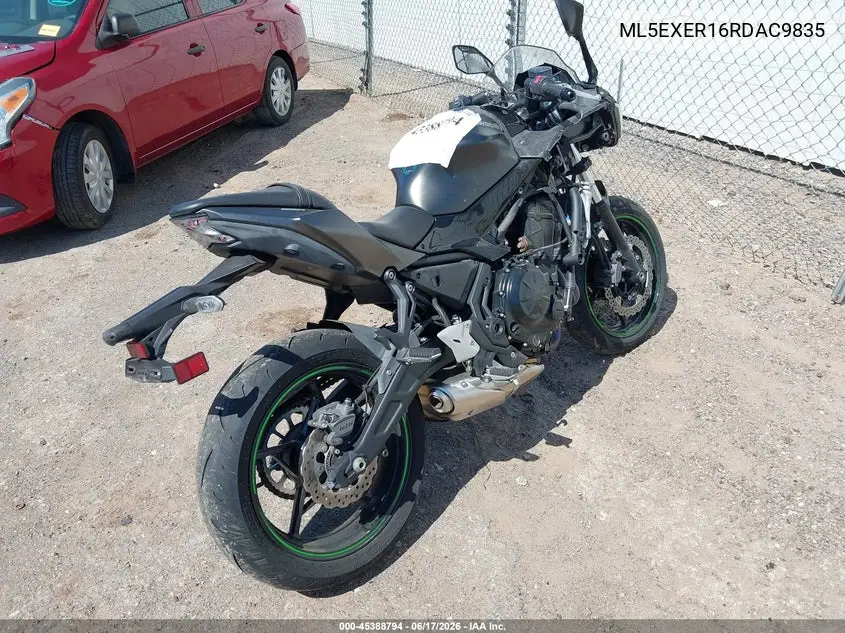 2024 Kawasaki Ex650 R VIN: ML5EXER16RDAC9835 Lot: 45388794