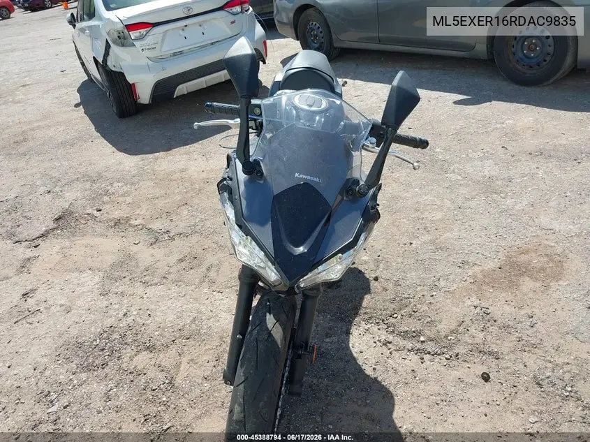 2024 Kawasaki Ex650 R VIN: ML5EXER16RDAC9835 Lot: 45388794