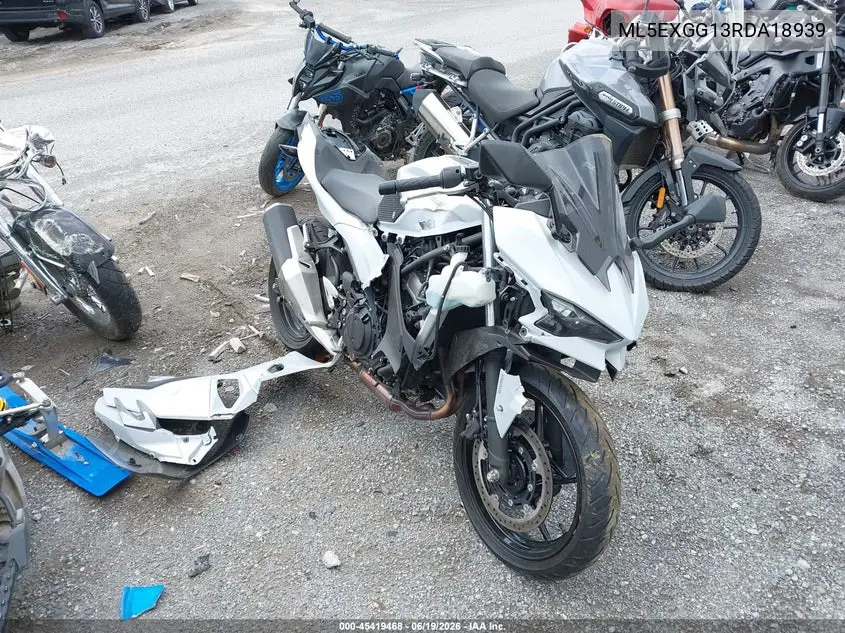 2024 Kawasaki Ex500 VIN: ML5EXGG13RDA18939 Lot: 45419468
