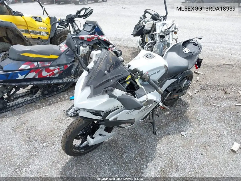 2024 Kawasaki Ex500 VIN: ML5EXGG13RDA18939 Lot: 45419468