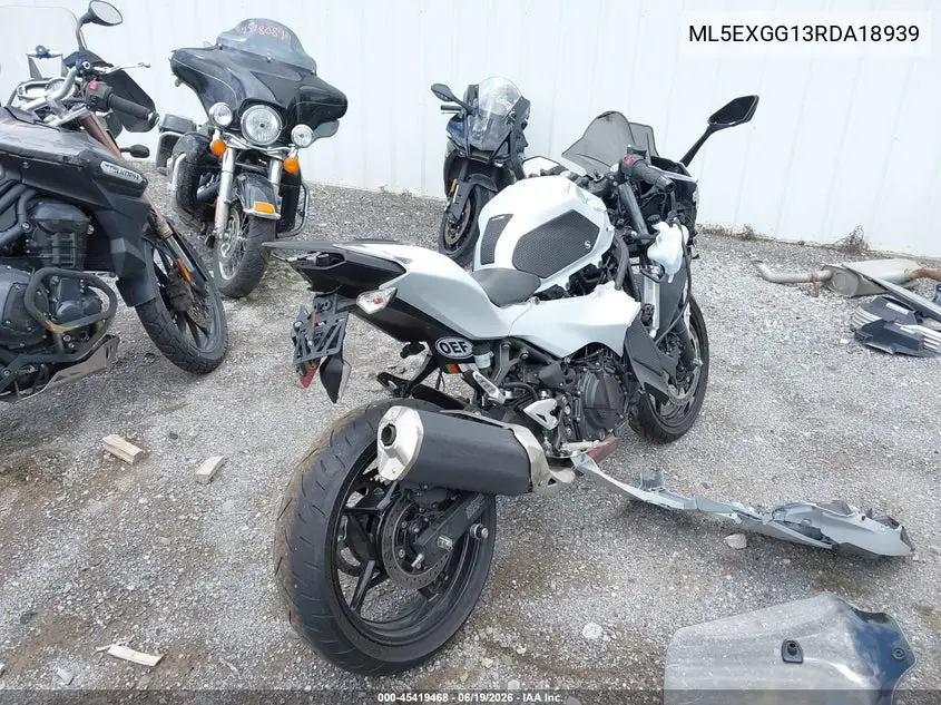 2024 Kawasaki Ex500 VIN: ML5EXGG13RDA18939 Lot: 45419468