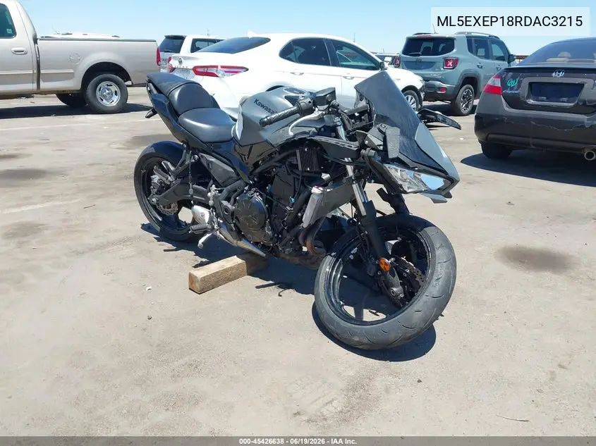 2024 Kawasaki Ex650 P VIN: ML5EXEP18RDAC3215 Lot: 45426638